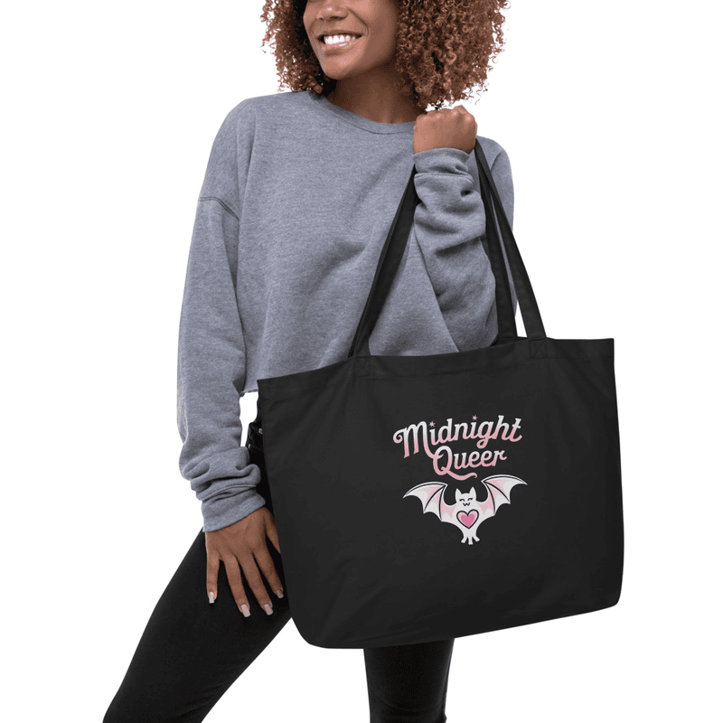Midnight Queer Large organic tote bag