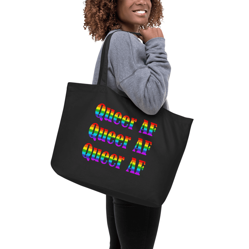 Queer AF Large Organic Tote