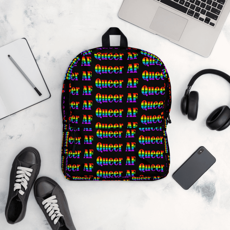 Queer AF Backpack Black