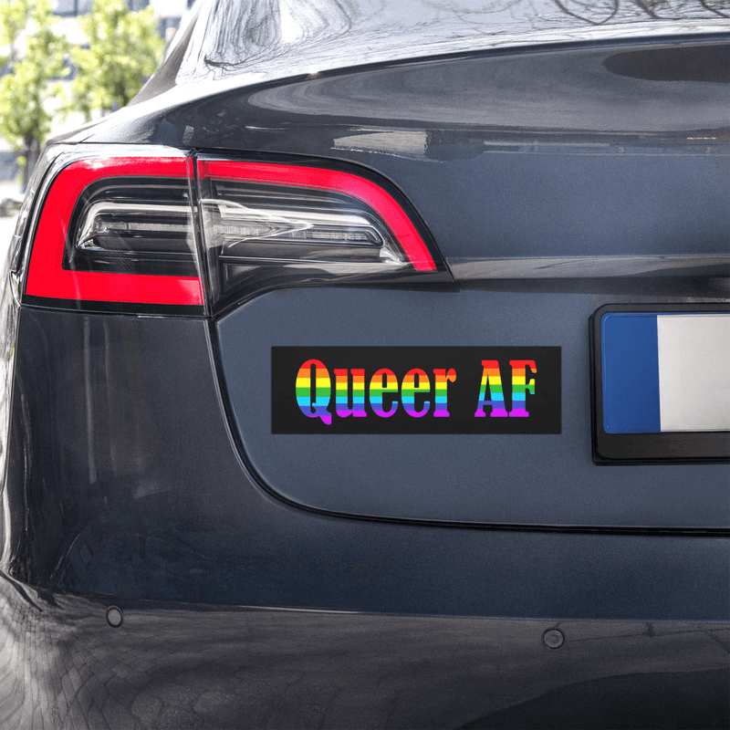 Queer AF Car magnet